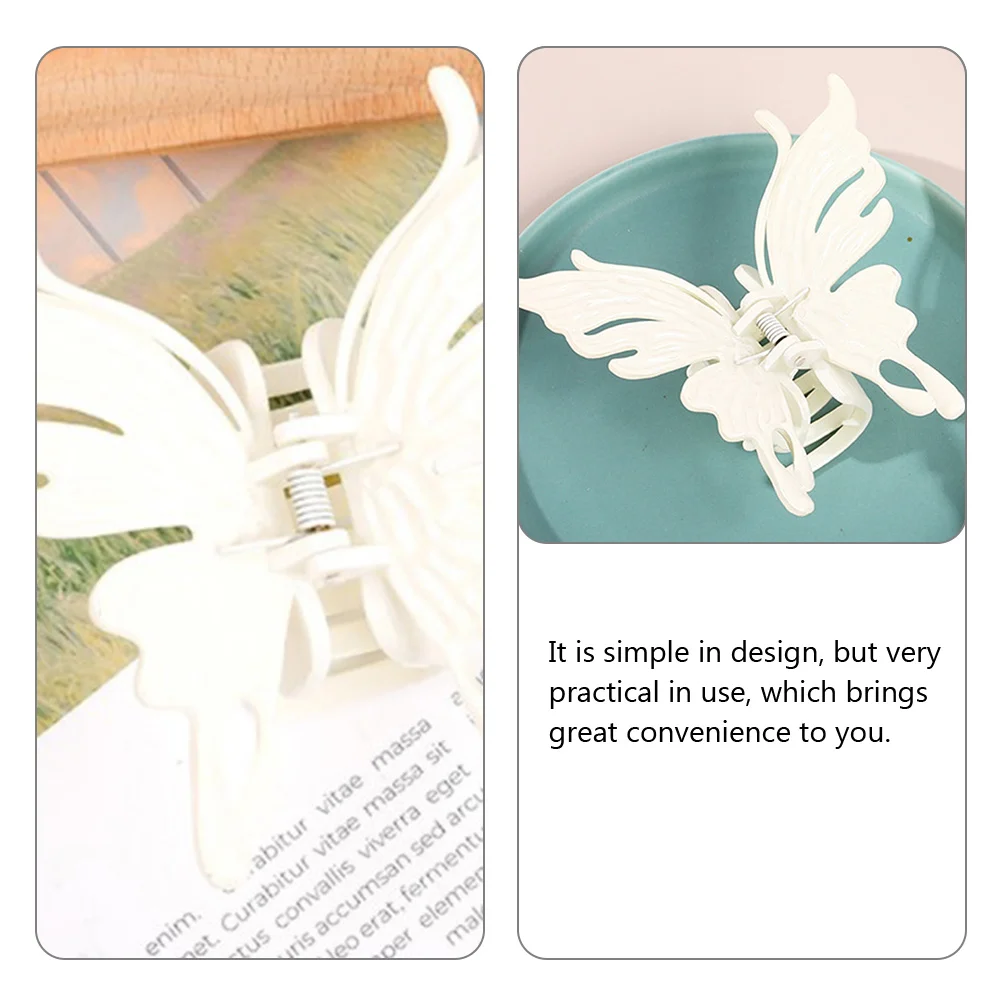 

3pcs Large Claw Clips Back Barrette Butterflies Clip Holders For Thick Short Hair Women Hair Accessories Styling Tools