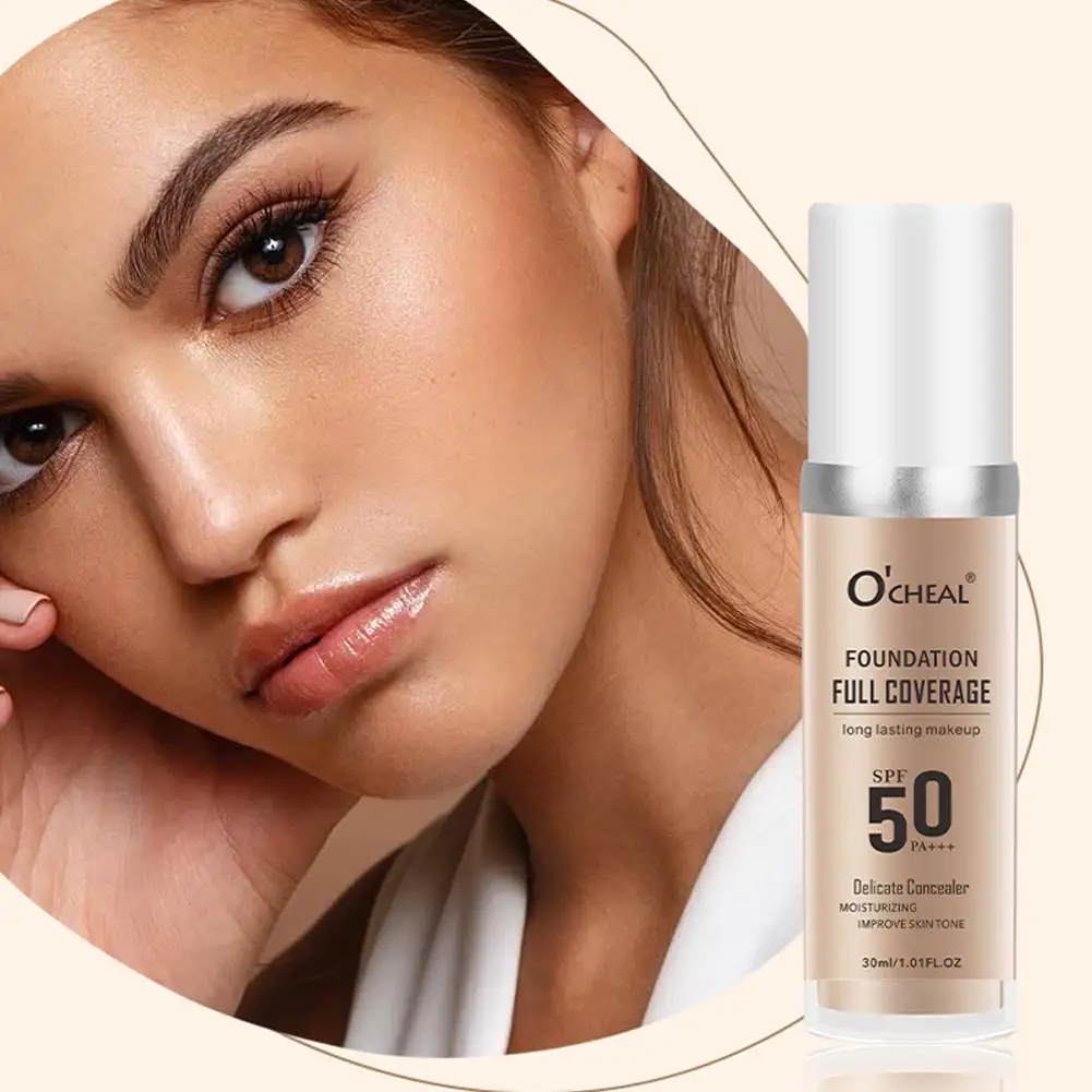 Long Lasting Thermostatic Liquid Foundation Oil Control Brightening Not Fading Concealer Face beauty Makeup Cosmetic