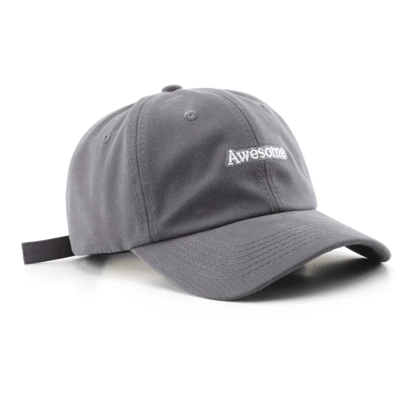 1 unisex brushed thick letter awesome embroidered fashionable baseball cap