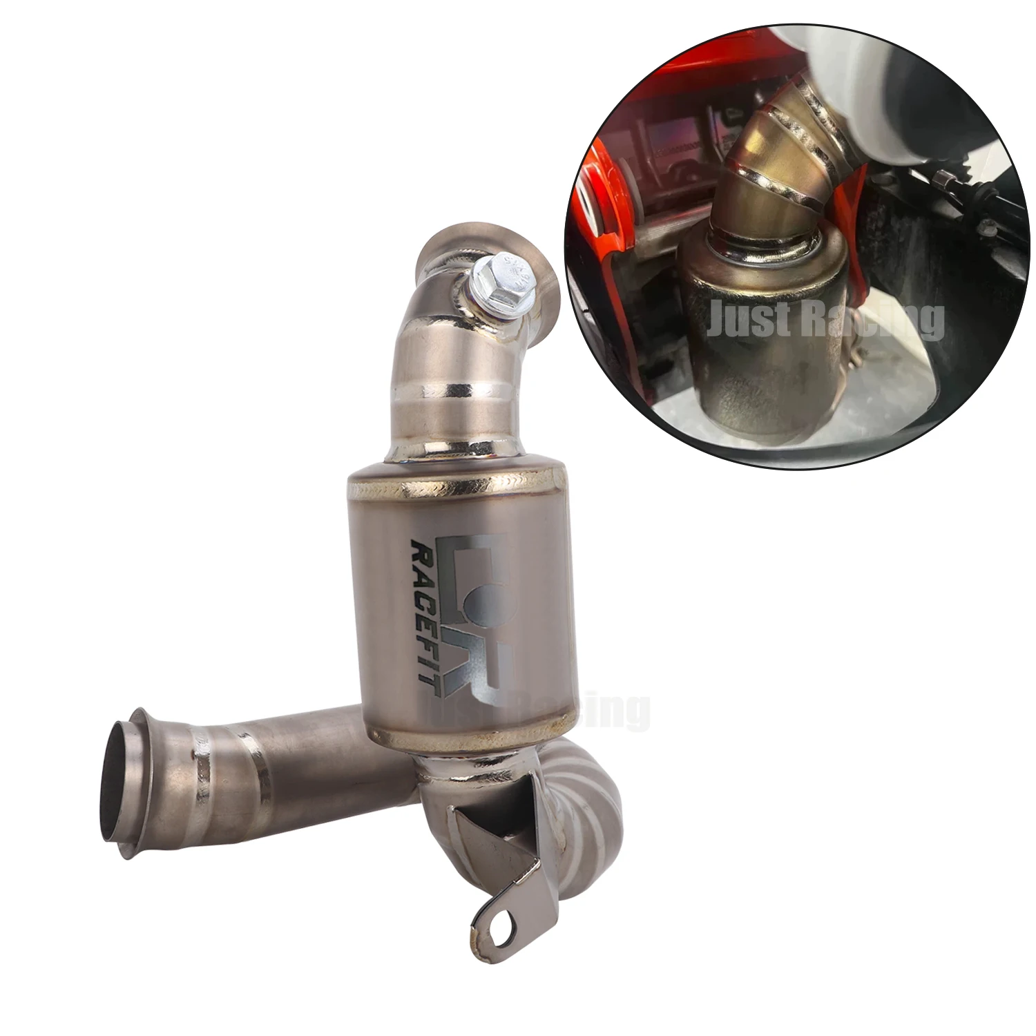 For CFMOTO 1000MT-X 1000mtx Exhaust Replace Mid Link Titanium alloy Muffler Pipe