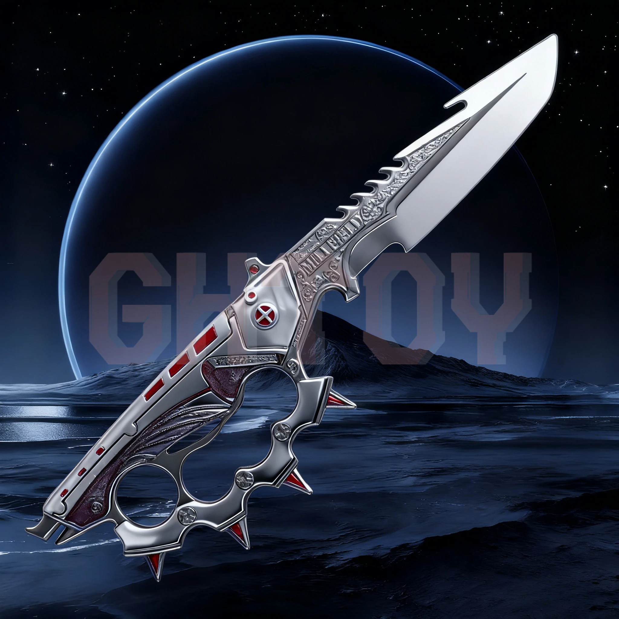 22 cm/8,66 pollici Delta Force Periferiche di gioco Creed Melee Armi Modello S7 Display da tavolo Ornamenti Collezione Regalo di compleanno per il ragazzo