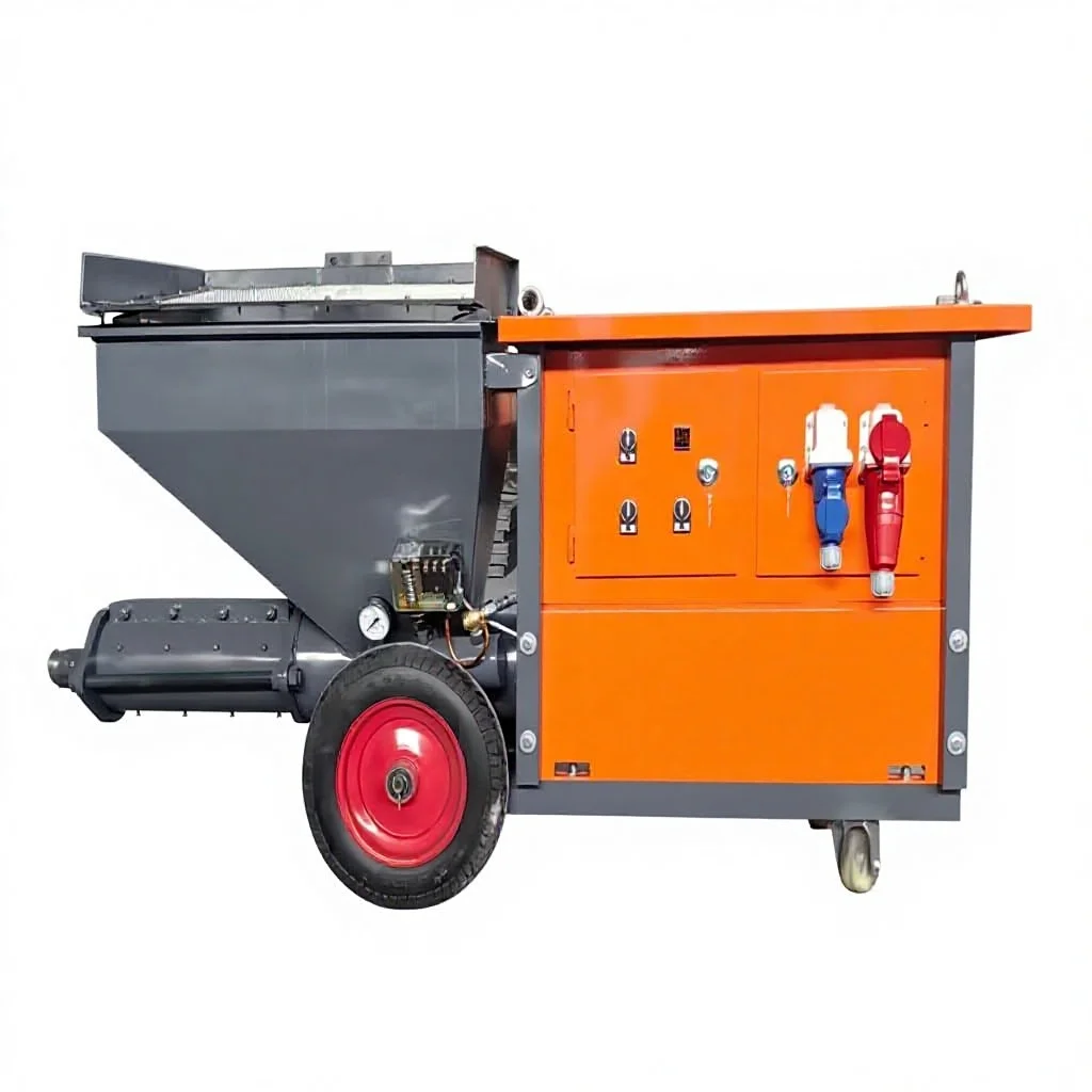 711 Pump Concrete Plastering  Wall Plastering Machine Mortar Spraying Machine 7.5 kW 380V view 3