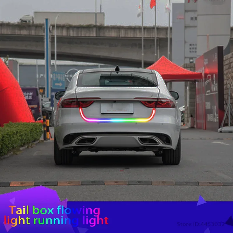 For Jaguar XF XE X-Type I PACE XJ F-PACE Car Taillight Rear Bumper Tail Light Rear trunk light Led strip decoration 1.2m 12v