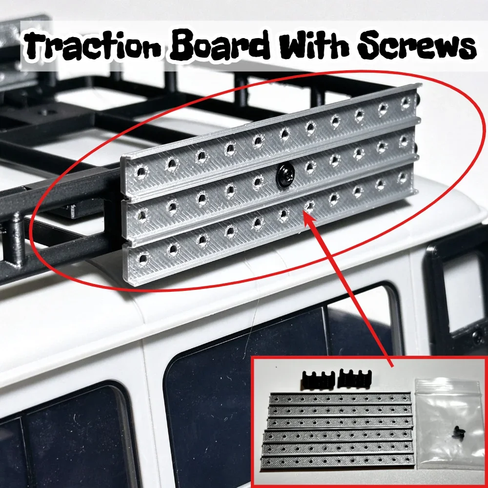 RC Mod Upgrade Component for WPL C104 1/12 Scale Recovery Track Including Screws custom size RC Crawler Model Accessory
