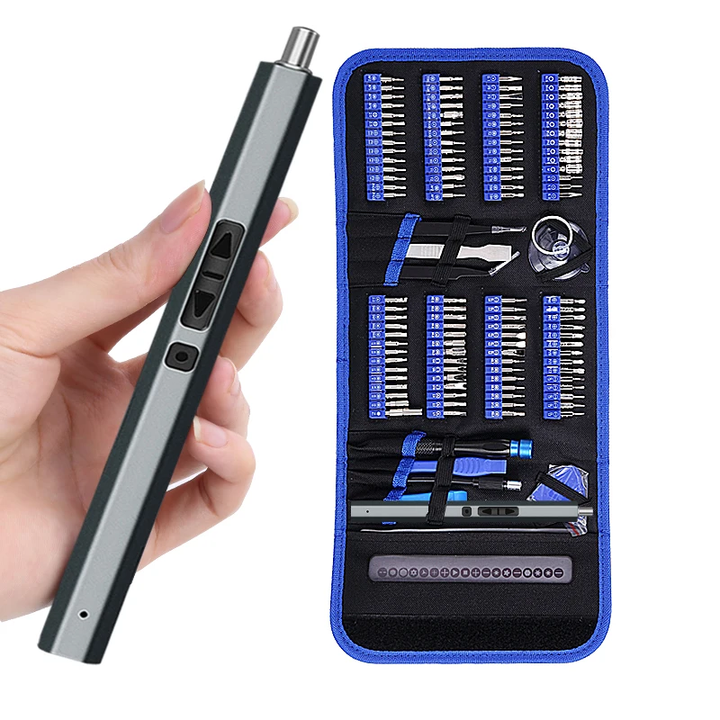 JUNEFOR Cordless Electric Screwdriver Rechargeable 350mah Battery Mini Drill 3.7V Power Tools Set For Xiaomi Phone Repair Kit