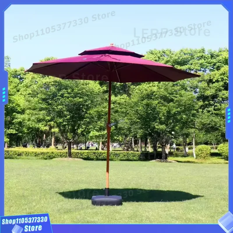 Outdoor Umbrella Iron(aluminum)umbrella Garden Umbrella square Hanging Parasol Cantilever Commercial Beach Sun Patio Sunshade