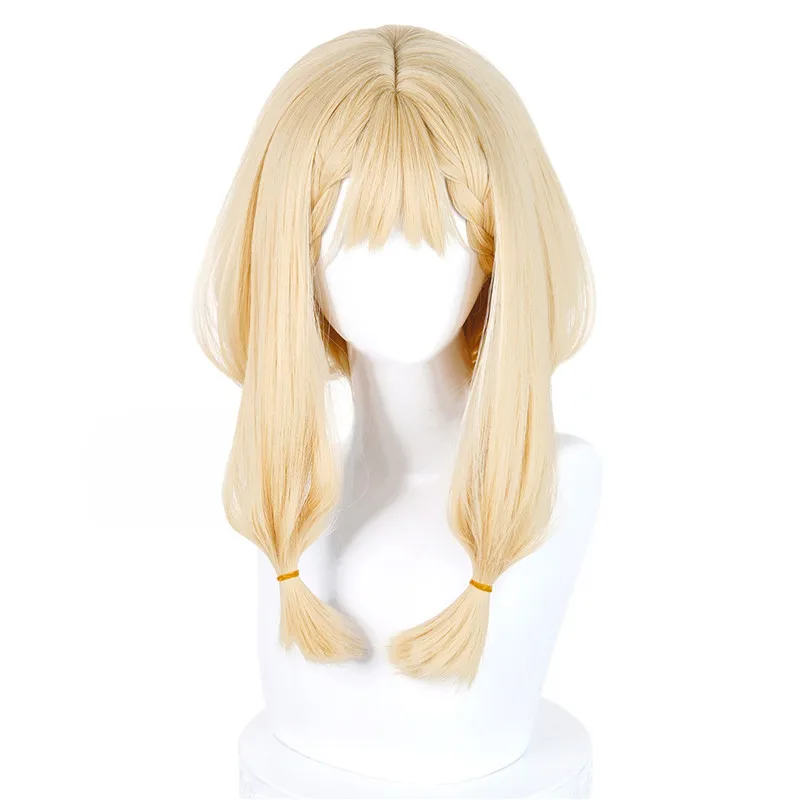 Already Styled Arknights Endfield Rossi Cosplay Wig Golden Long Heat Resistant Synthetic Anime Cos Wigs + Wig Cap