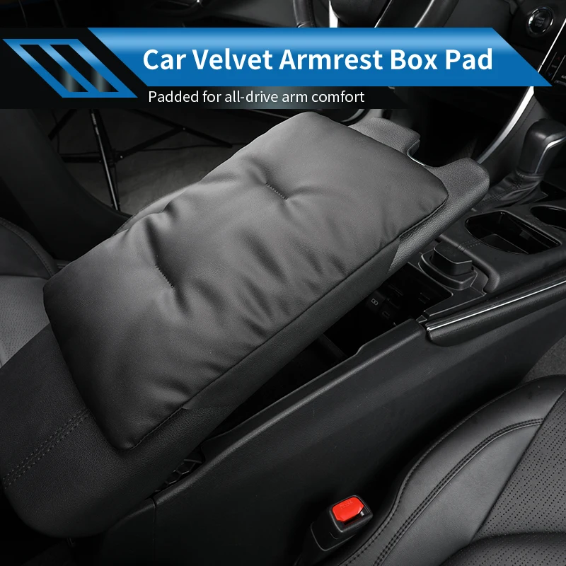 Coussin de boîte d'accoudoir en velours pour voiture, accessoires de Console centrale pour NO