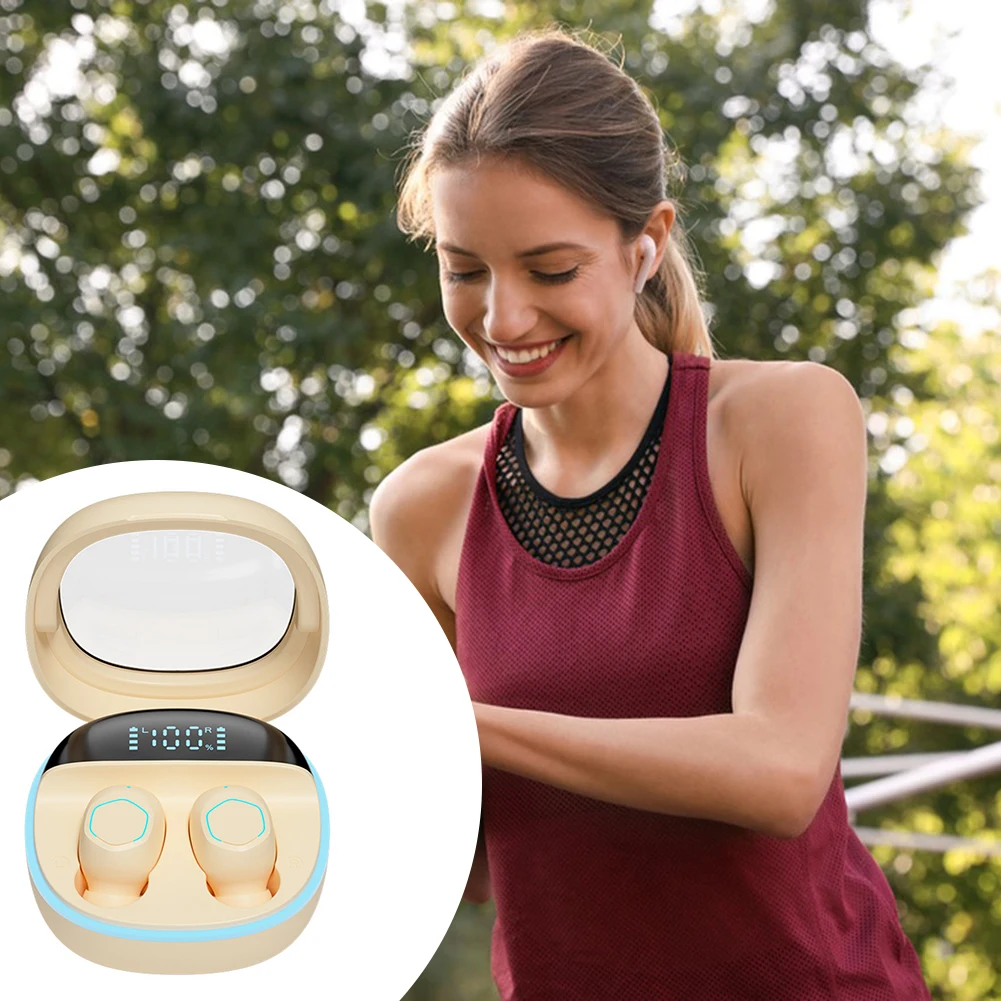 Impermeável no ouvido Sports Headset, 360 ° Stereo, fone de ouvido compatível com Bluetooth, Fitness e Running