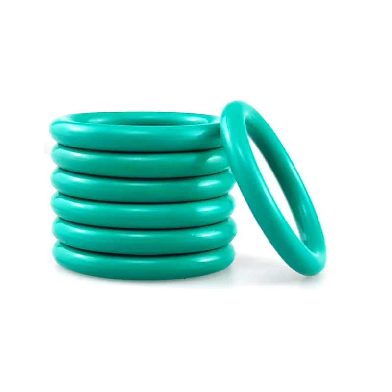 FKM CS 8.0mm/8.6mm OD 50mm-545mm Green Fluoro Rubber O- rings Viton Oil Seal Gasket Fluoro Elastomer Circular Sealing Ring