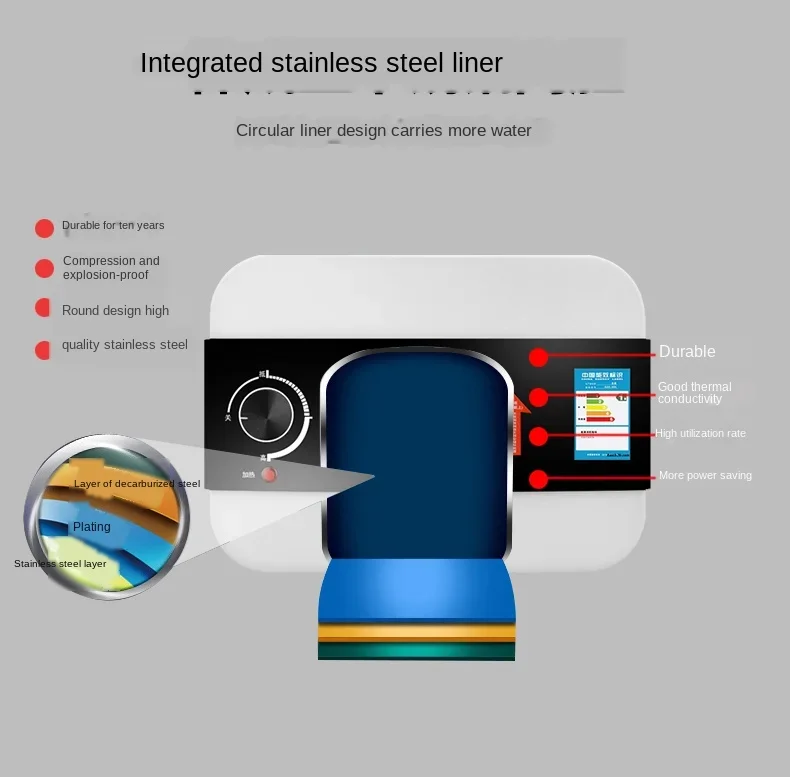 อัตโนมัติเติมน้ำขนาดเล็ก Kitchen Treasure เก็บน้ำหนาถังขนาดเล็กเครื่องทำน้ำอุ่นไฟฟ้าอัจฉริยะ Tempera