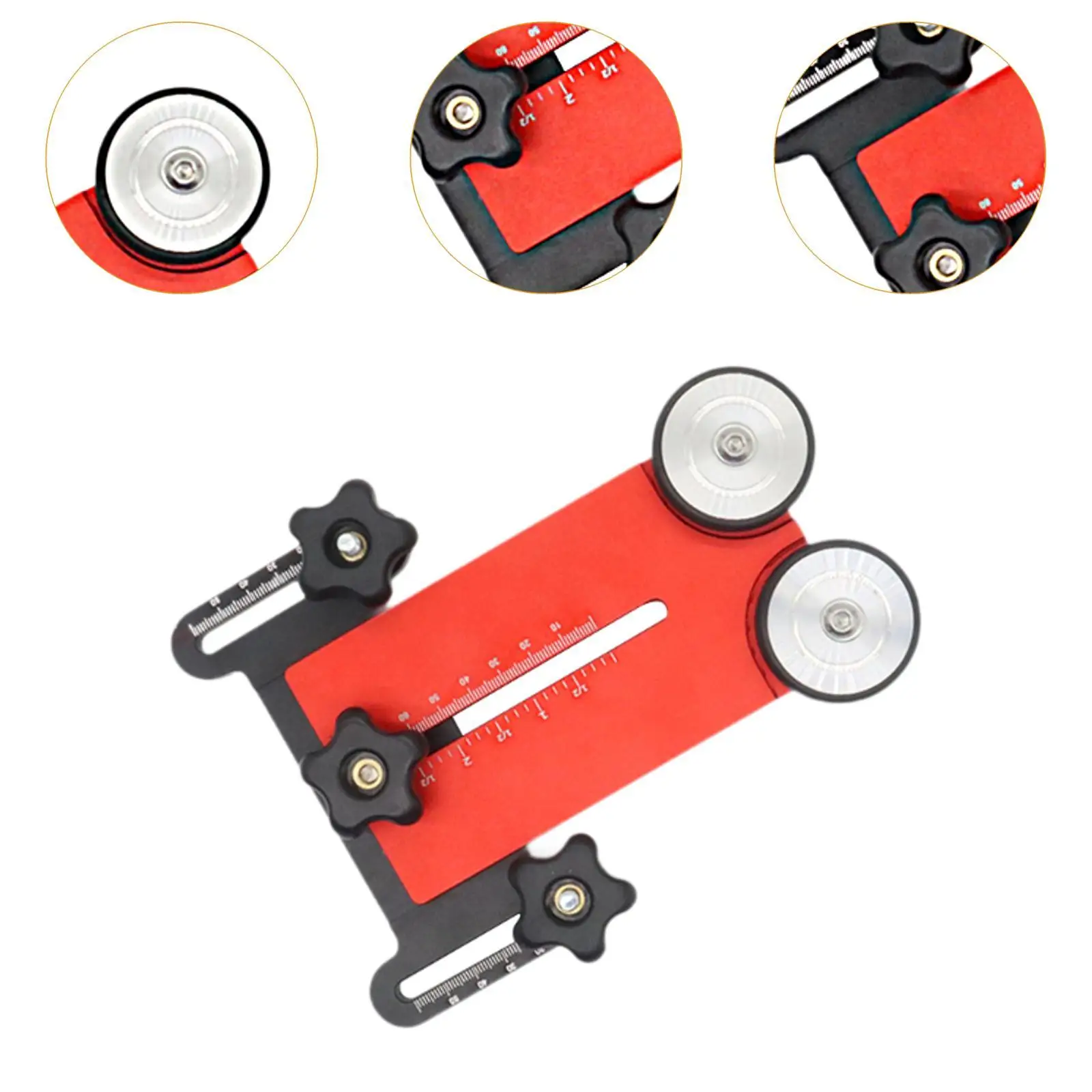 Thin Rip Jig Table Saw Jig Guide Slicing Jig Aluminum Alloy Thin Rips Tool Sturdy Woodworking Tool for Repeat Narrow Strip Cuts