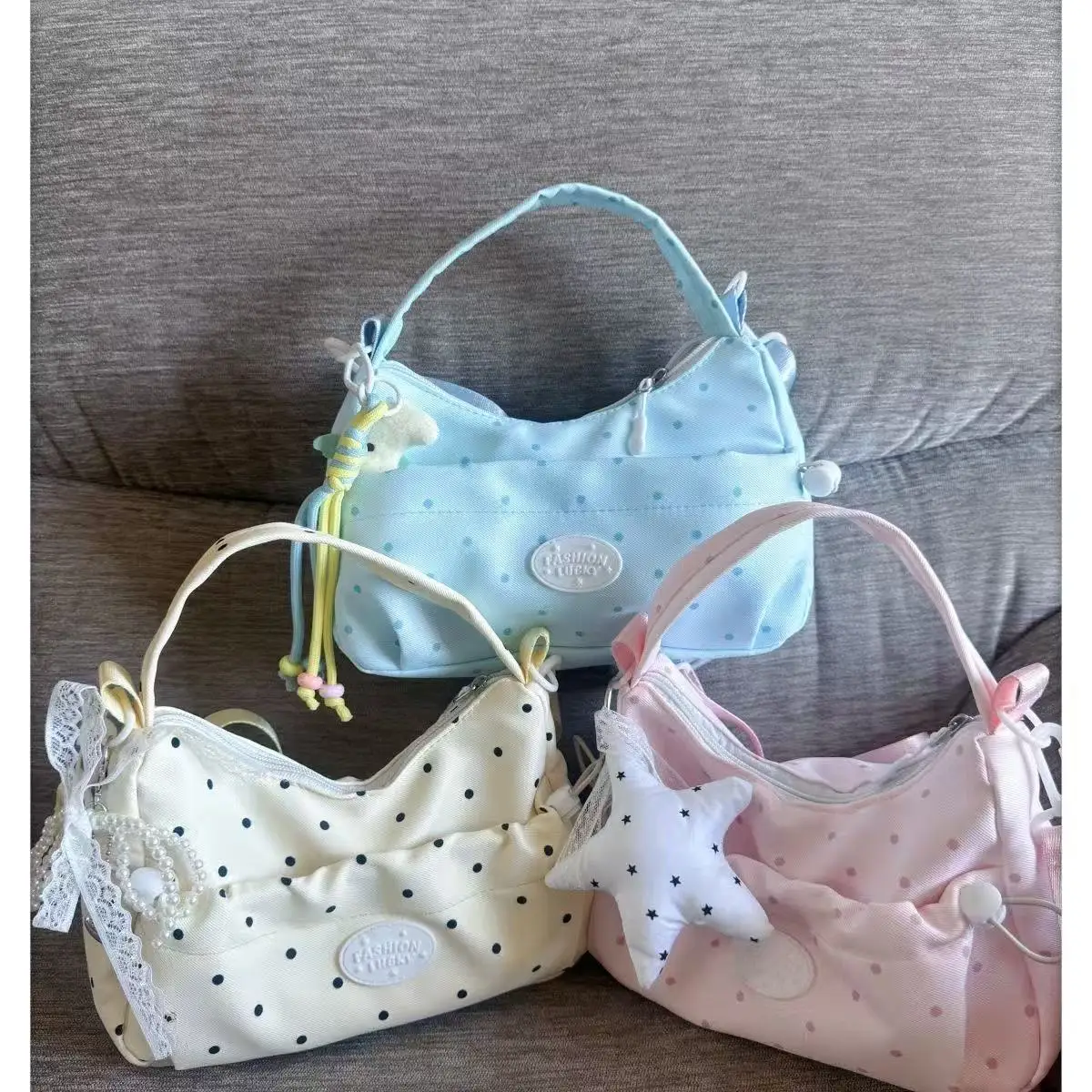 Koreanischer Stil, niedliche, plissierte Nischentasche, leicht, super beliebt, für den Arbeitsweg, Ein-Schulter-Tasche mit Kordelzug, Umhängetasche, Handtasche – Detail 4