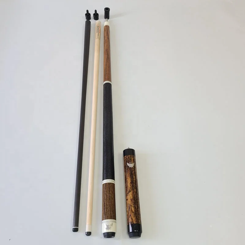 

Golden Ebony Wood Cueangel 58inch+13mm Tip Size Cue Sticks Radial Pin Carbon Shaft with Extension Pool Billiard Cue Sets