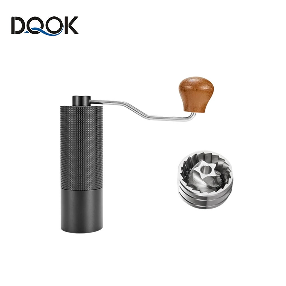 

Chestnut Manual Coffee Grinder Burr Inside High Quality Portable Hand Grinder With Double Bearing Positioning