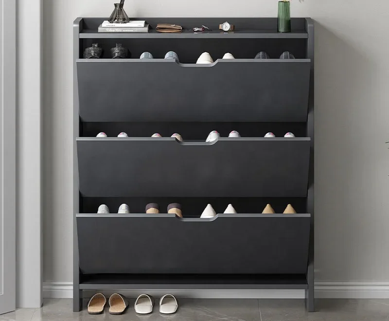 

Ультратонкая полка для обуви с ведром, простая бытовая маленькая узкая дверь для дома, хорошая спальня, пылезащитное хранилище