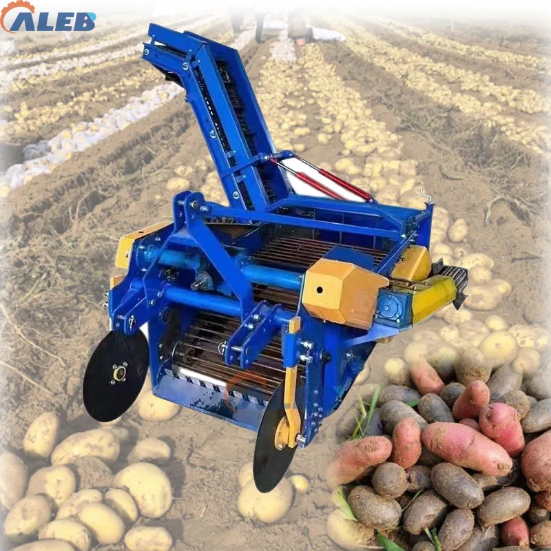 Low Damage Bulb Vegetable Harvester with Auto Loading for Onion Garlic Yam