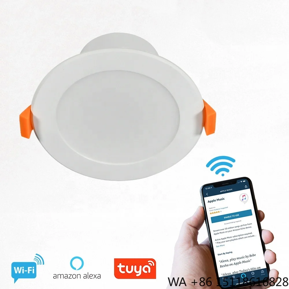 7W 9W 12W 16W Smart Wifi Remote Control LED Down Lights With Alexa Google Home Downlights