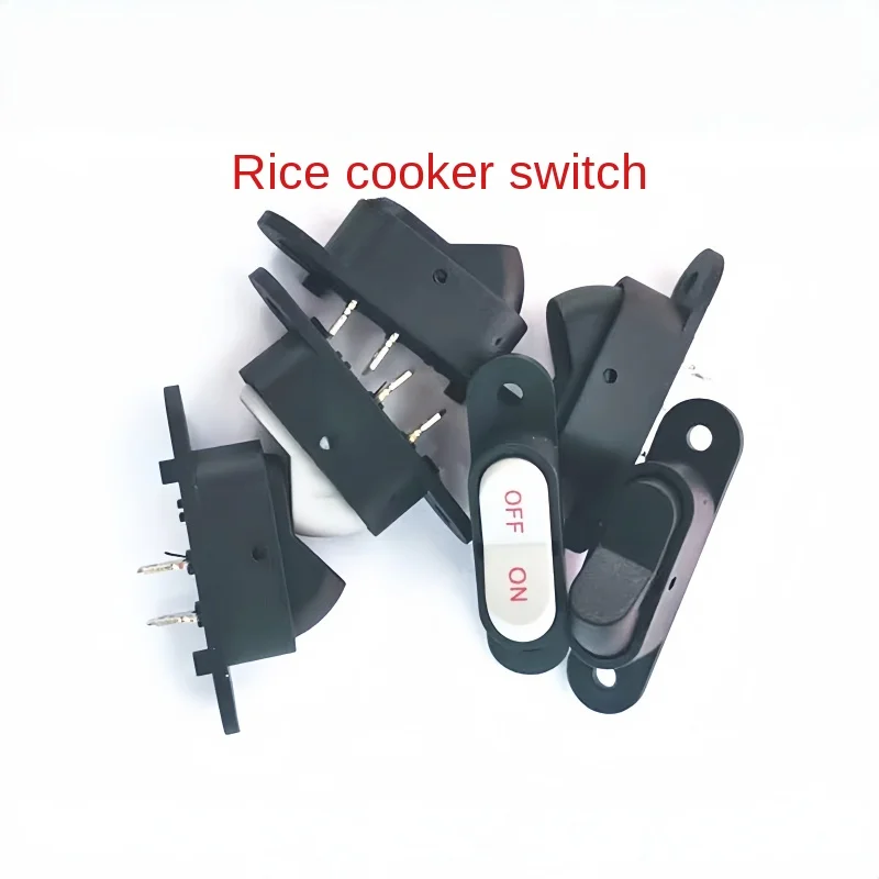 

Электрический переключатель для рисоварки, 2 шт., с печатными персонажами, переключатель в форме лодки, 2-контактный, 2-ступенчатый KCD1, используется для электрической сковороды 6