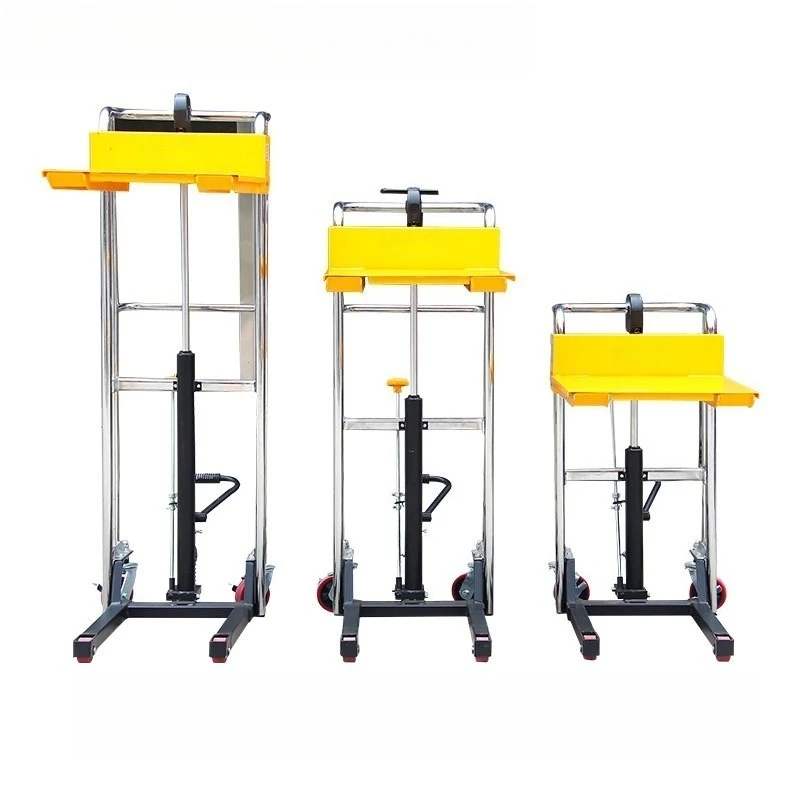 

Hydraulic Manual Forklift Stacker Lift Truck Light Luggage Lift Platform Truck Handling Transportation Equipment