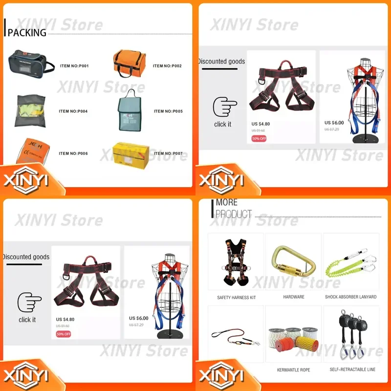 CE Retractable Cable Fall Arrester for Safety Harness 6M Vertical Self Retracting Lifeline for Construction Workers