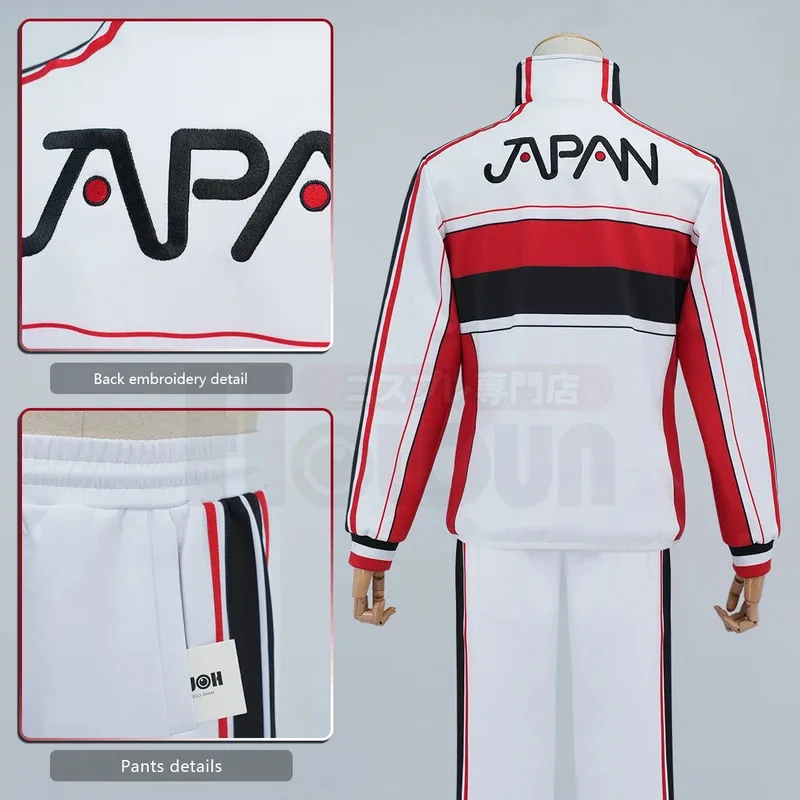 The Prince of Tennis Anime Seiichi Yukimura Ryoma Echizen Cosplay Costume Japan U17 Jerseys Tracksuit Daily Halloweenx;8's,6; view 3