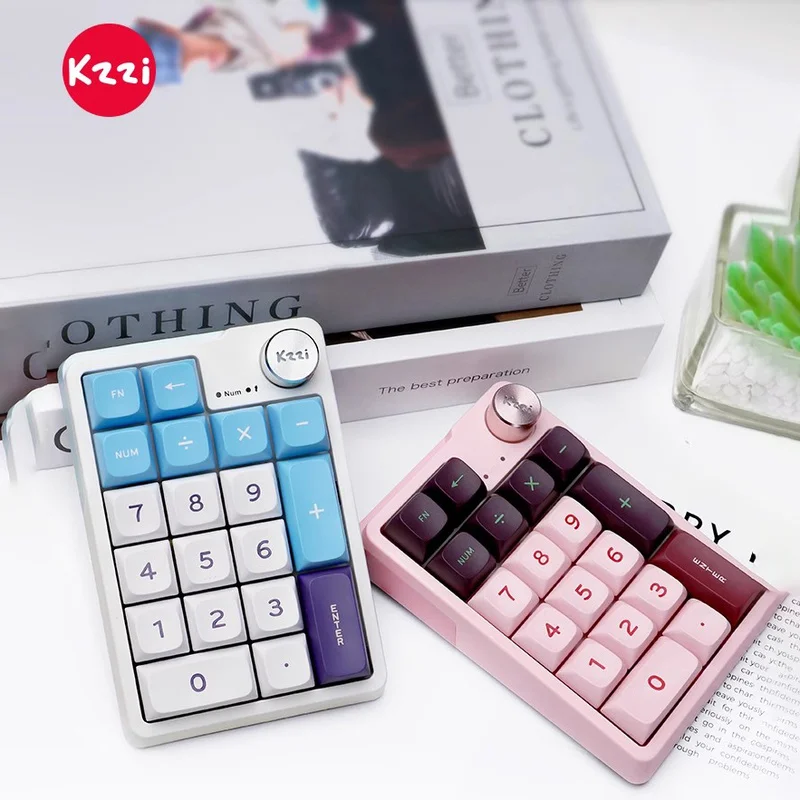 

Kzzi K20 Three-mode Wireless Bluetooth Hifi Silencing Digital Pad Keypad 19 Key Changing Pluggable Gasekt Mechanical Keyboard