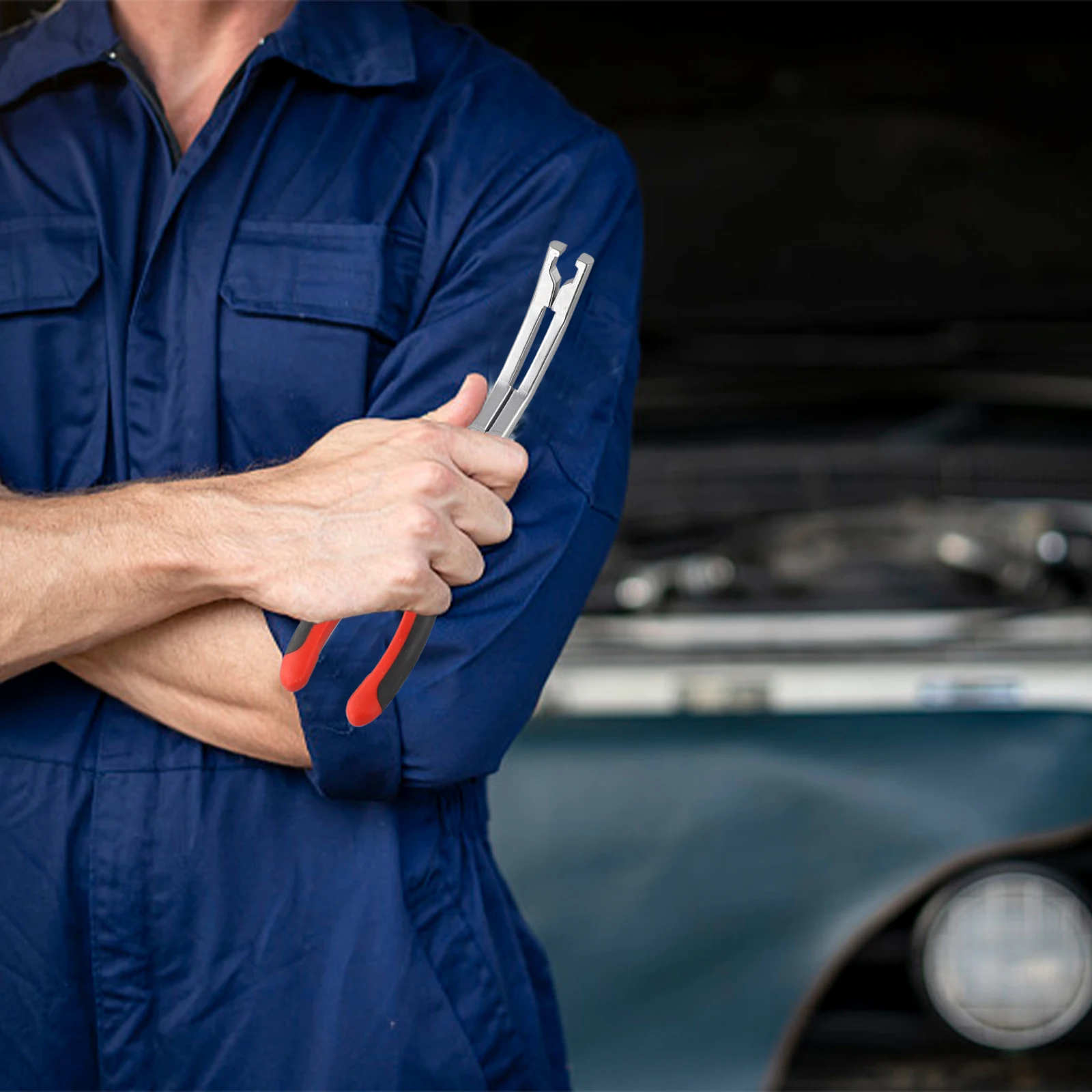 Pinza per rimozione connettori Strumento da 9 pollici efficiente per la riparazione di motori diesel e la gestione delle collegamenti elettrici