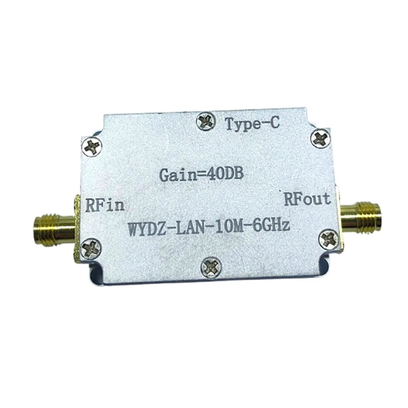 High Flatness Amplifier Aluminium Alloy Amplifier 10M-6Ghz Gain 40DB RF Amplifier Signal Driving Or Receiving Front End