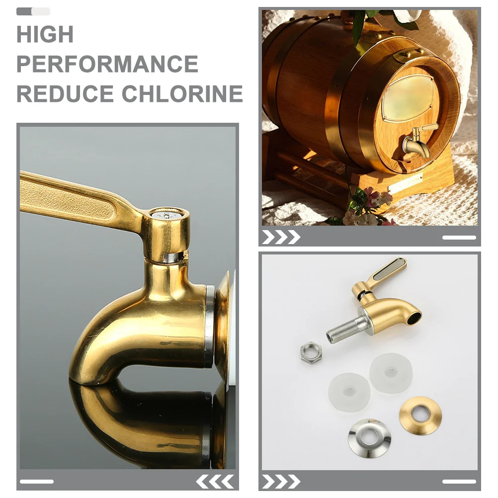 

Stainless Steel Beer Faucet Replacement Spigot Multi-Function Bucket Tap Suitable for Beer Wine Beverage Bar Household Use