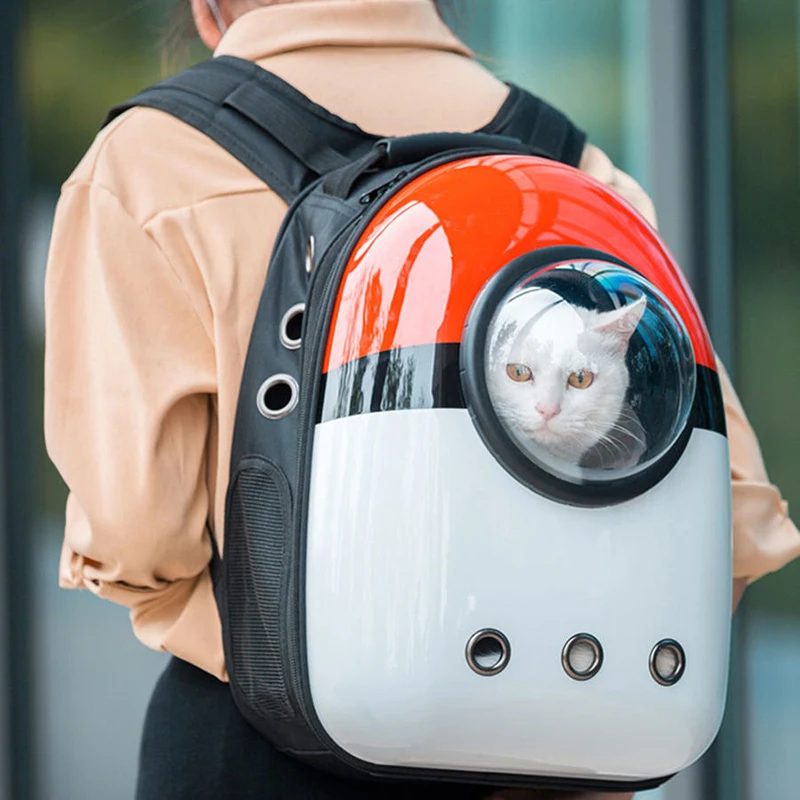 Cute Cartoon Dog Cat Carrier Bags for Small Dogs Cats Outdoor Puppy Cat Backpack Travel Pet Handbag Space Capsule gato transport