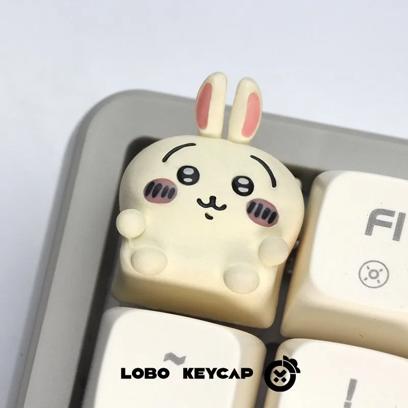 Chiikawaed Cute Anime Mechanical Keyboard Keycaps Exquisite Anime Peripheral Replacement Key Caps Custom Decorative Keyboard view 4