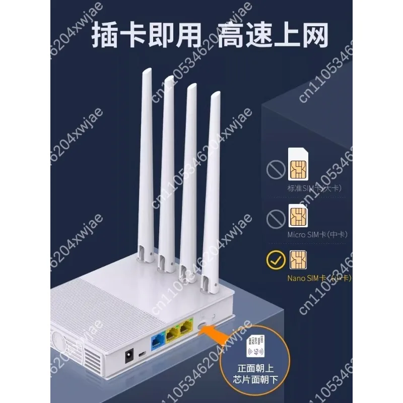 4G LTE CPE Router with SIM Card Slot for Home, Unlocked Mobile WiFi Hotspot, High Speed Broadband E3