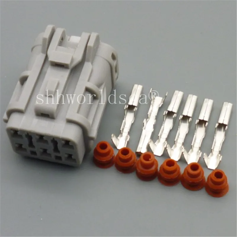 OEM 2/100Set 6 Pin 7123-7464-40 7222-7464-40 Automotive Connector Light Lamp Socket MG640337 MG610335 For Buick KIA Ford Hyundai