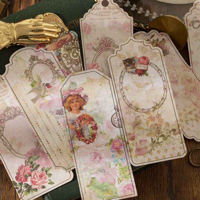 20 Tờ/Xấp Hình Dấu Cắt Dán Thẻ Thiên Thần Thư Sổ Tay Trang Trí Cắt Dán Chất Liệu Scrapbook Hoa Chất Liệu