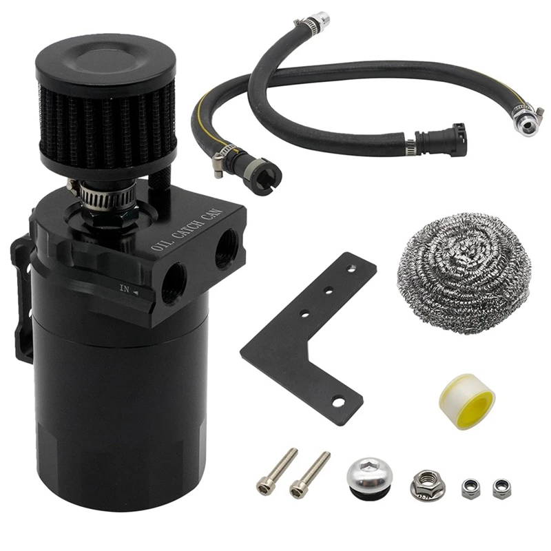 Car Breather Oil Pot Kit With Air Fiter Oil Separator For Chevy Silverado 19-20 GMC Sierra 19-20