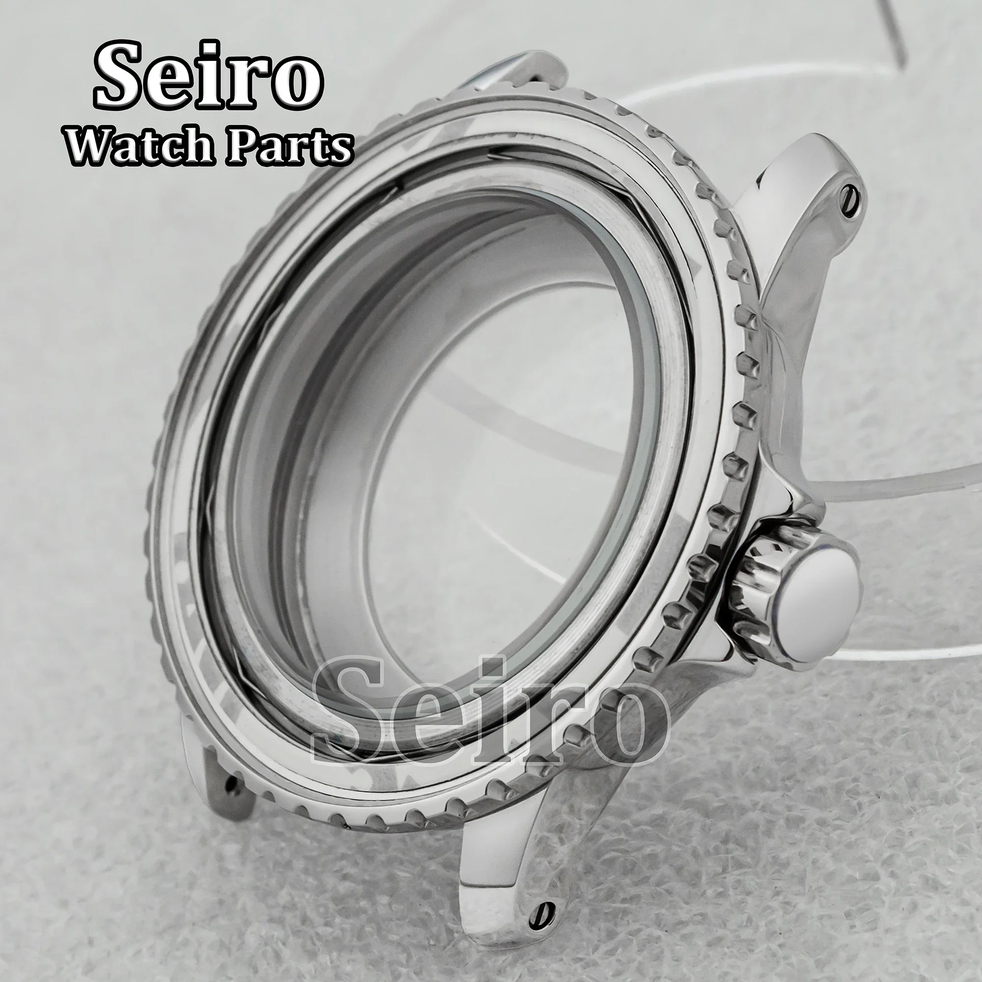 For Fifty Fathoms Watch Case Dial 100m Waterproof Stainless Steel Watch Case fit NH35 NH36 Movement Replacements NH35 Case 45mm