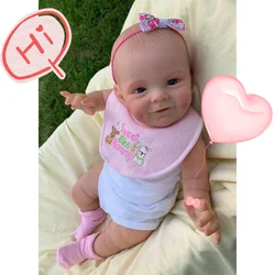 55CM Finished Painted Reborn Baby Doll Shaya Toddle Girl Handmade 3D Skin Visible Veins Art Toy With Doll Accessories