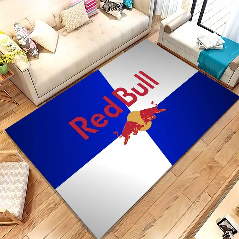 Racing Car R-Red B-Bull Garage Soft Large Non-Slip Area Rug,Carpet Mat for Living Room,Bedroom,Playroom & Sofa,Home Decor