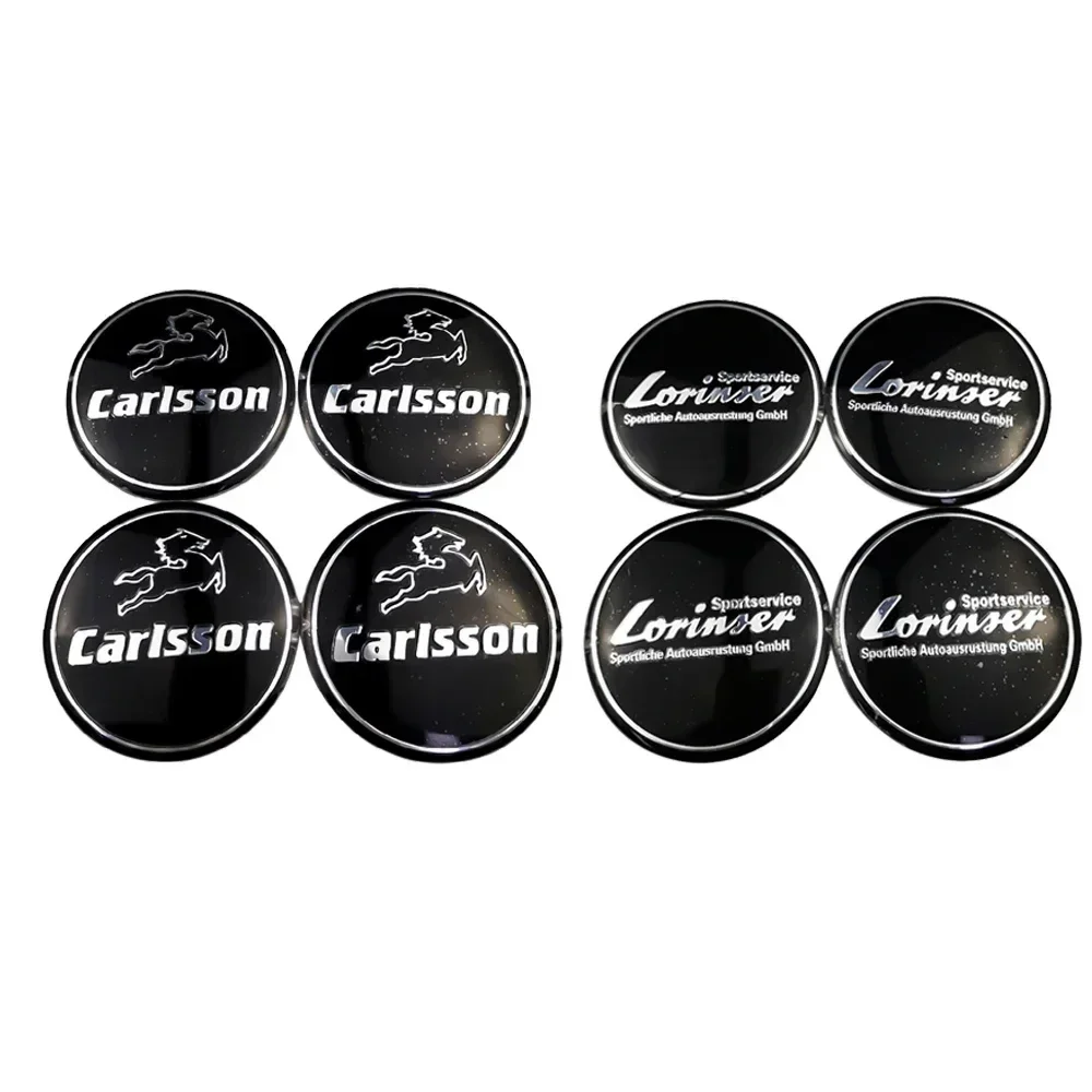 4pcs 56mm Carlsson Lorinser Logo Alloy Car Wheel Hub Center Stickers for Mercedes Benz W203 W204 W202 W176 W166 W124 E250 - view 3