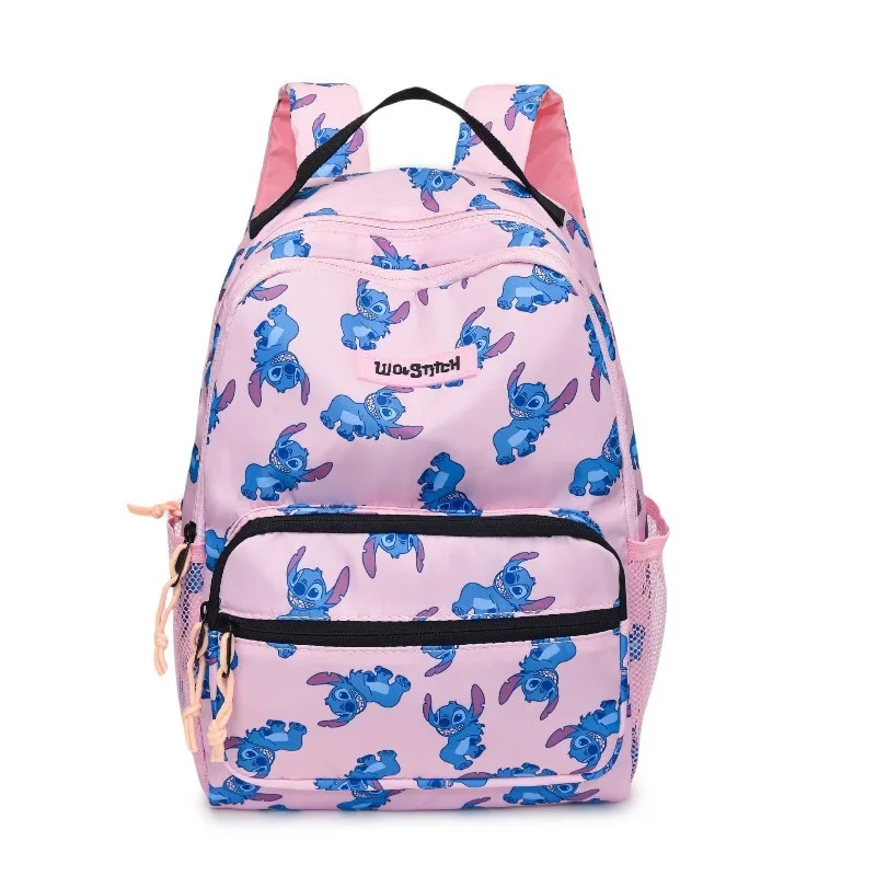 

Модный новый рюкзак с принтом Disney Lilo & Stitch, легкий детский школьный рюкзак с несколькими карманами, повседневный дорожный рюкзак