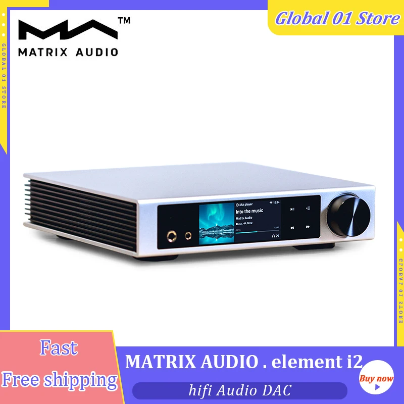 

Matrix Element I2 ES9038Q2M USB DAC MQA Music Streamer Player Headphone Amplifier HDMI ARC 32Bit 768KHz AMP XLR 3.5 6.5MM