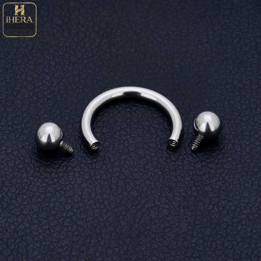 1/5PC G23 Titanium Nose Rings Piercings Lip Eyebrow Ear Septum Helix Cartilage Septum Body Jewelry Piercing Labret Nariz C Rod