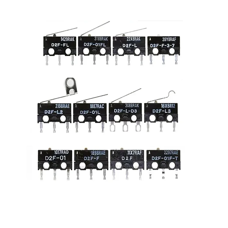 Travel/Mouse micro switch D2F-FL/L2/L3/01FL/L-D3/01F-T/5L 3A 1.47/0.74N 30VDC 125AC for Omron micro switch