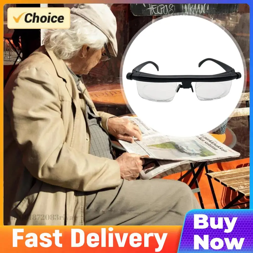 -6D To +3D Adjustable Degree Reading Glasses Variable Focus Distance Myopia Presbyopia Eyeglasses Auto Adjusting Reading Glasses