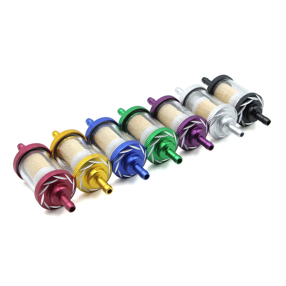 Universal 1/4" Inline Fuel Filter Copper Core Oil Filter 6mm For Motorcycle ATV Dirt Pit Bike Moped Scooter Bikes Lawn Mowers image 2