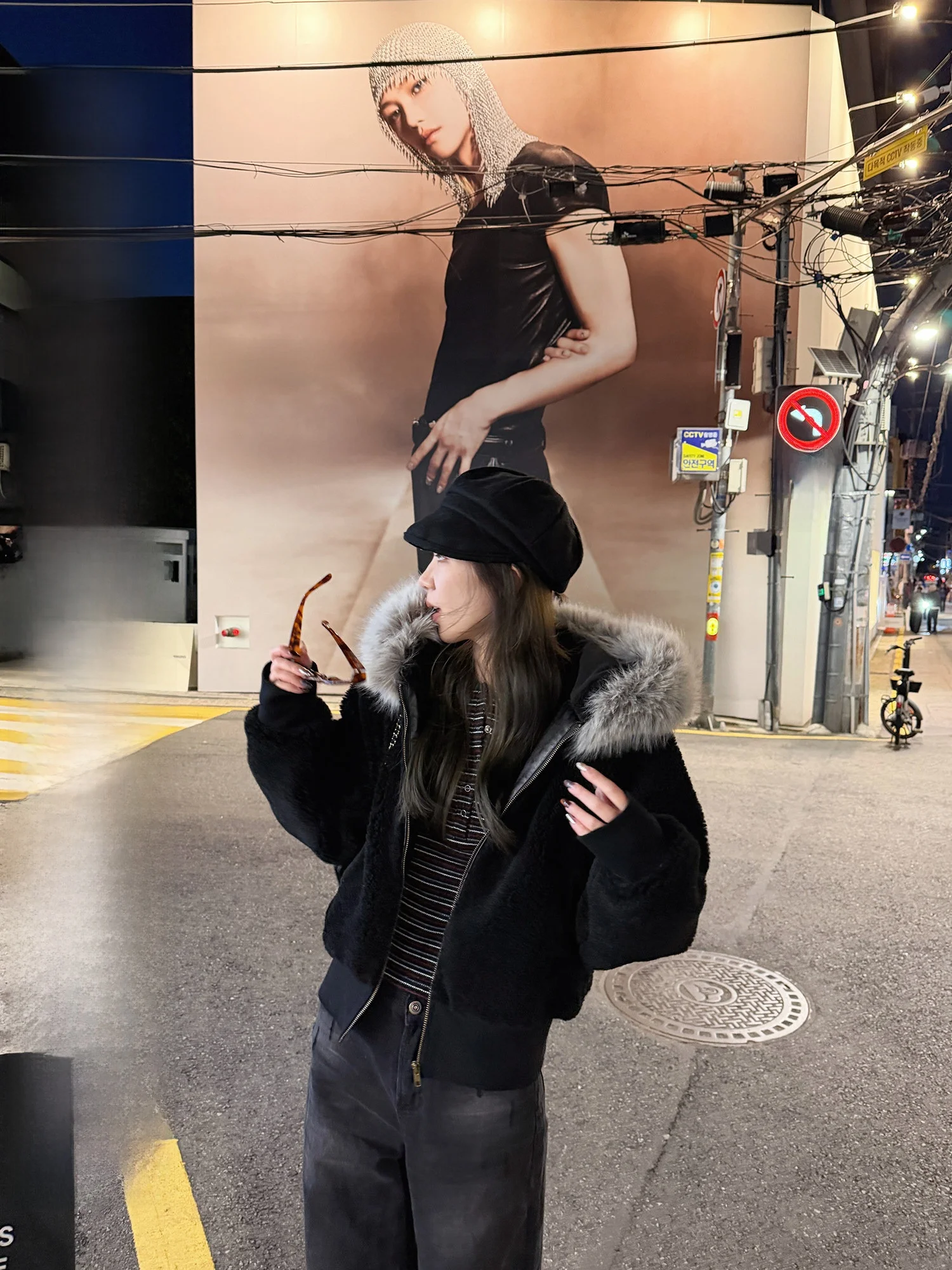 

Куртка Aeronline Original Design Sweet Cool с воротником из овечьей шерсти, повседневная, свободного кроя, с капюшоном, зимняя женская верхняя одежда