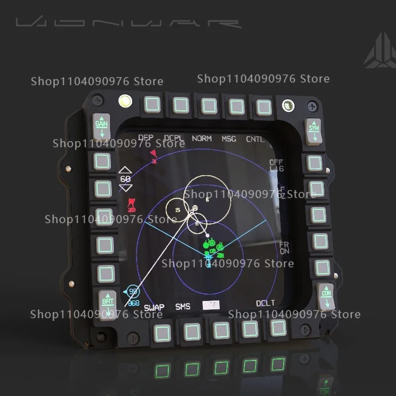 Suitable for F-16 Eagle cockpit, dedicated to simulated flight MFD instrument DCS or Falcon BMS