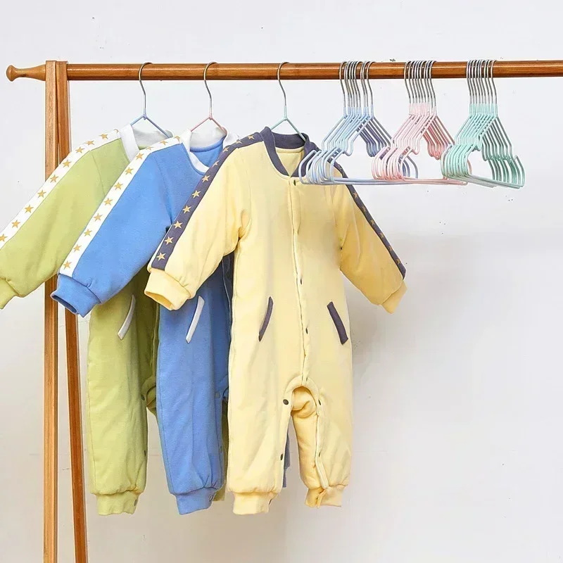 Children's style 30cm Non-slip Rubber Coated Hanger PVC Coated Metal Infant Hanger Dormitory Home Clothes Hanger Organization