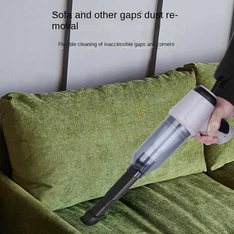 1Set 3 In 1 Wireless Vacuum Cleaner Wet And Dry Dual-Purpose Strong Suction Cleaning Machine Cordless Vacuum Cleaner Grey